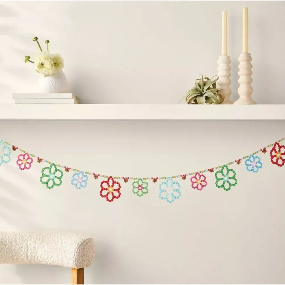 MONDO LLAMA Beaded Garland Kit & Fruit Acrylic Suncatcher Craft Kit (2-pack bund